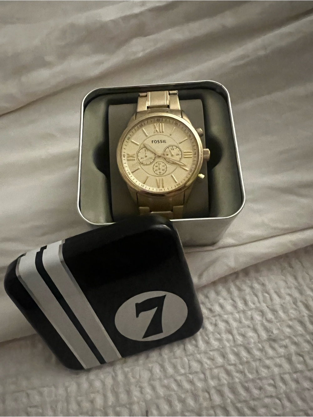 Fossil Gold-Tone Stainless Steel Chronograph Watch